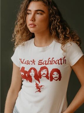 Black Sabbath Organic Cotton People of Leisure Babydoll Tee